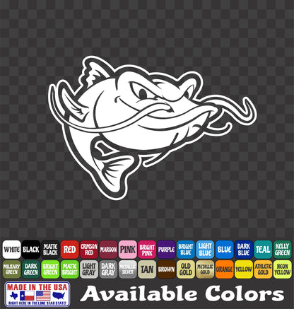 Catfish Vinyl Sticker