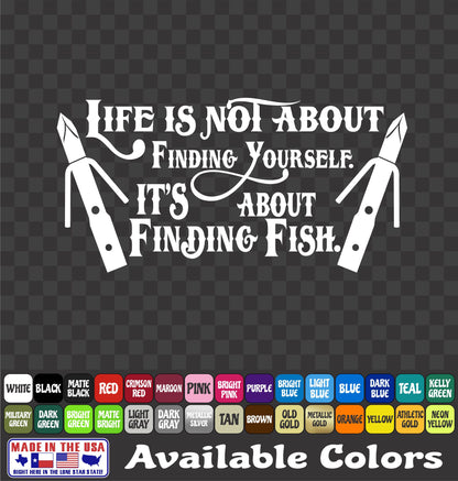 Bow Fishing Quote Sticker