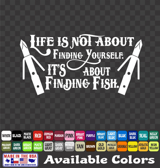 Bow Fishing Quote Sticker