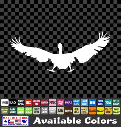 Geese Landing Flying Waterfowl Goose Vinyl Truck Window Decal