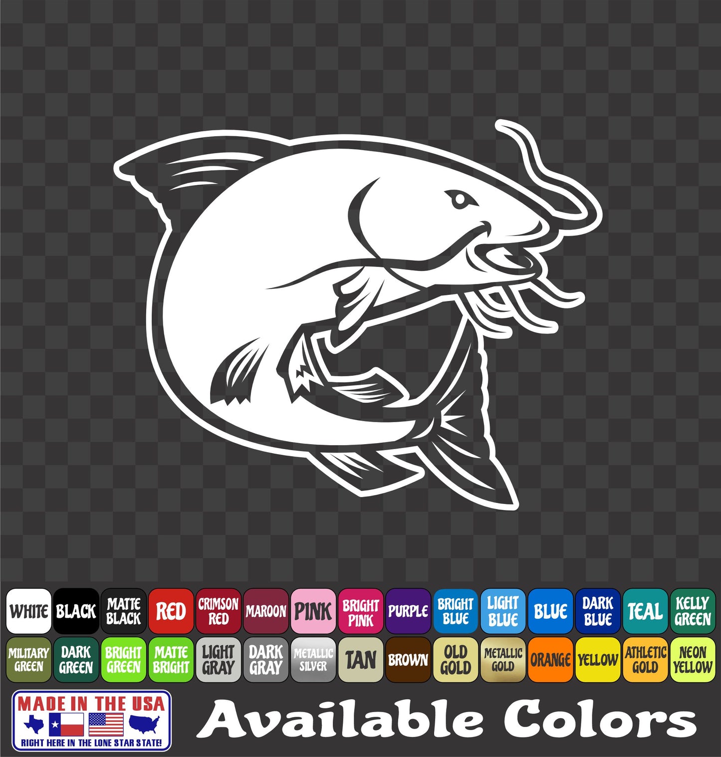Catfish Noodling Vinyl Decal