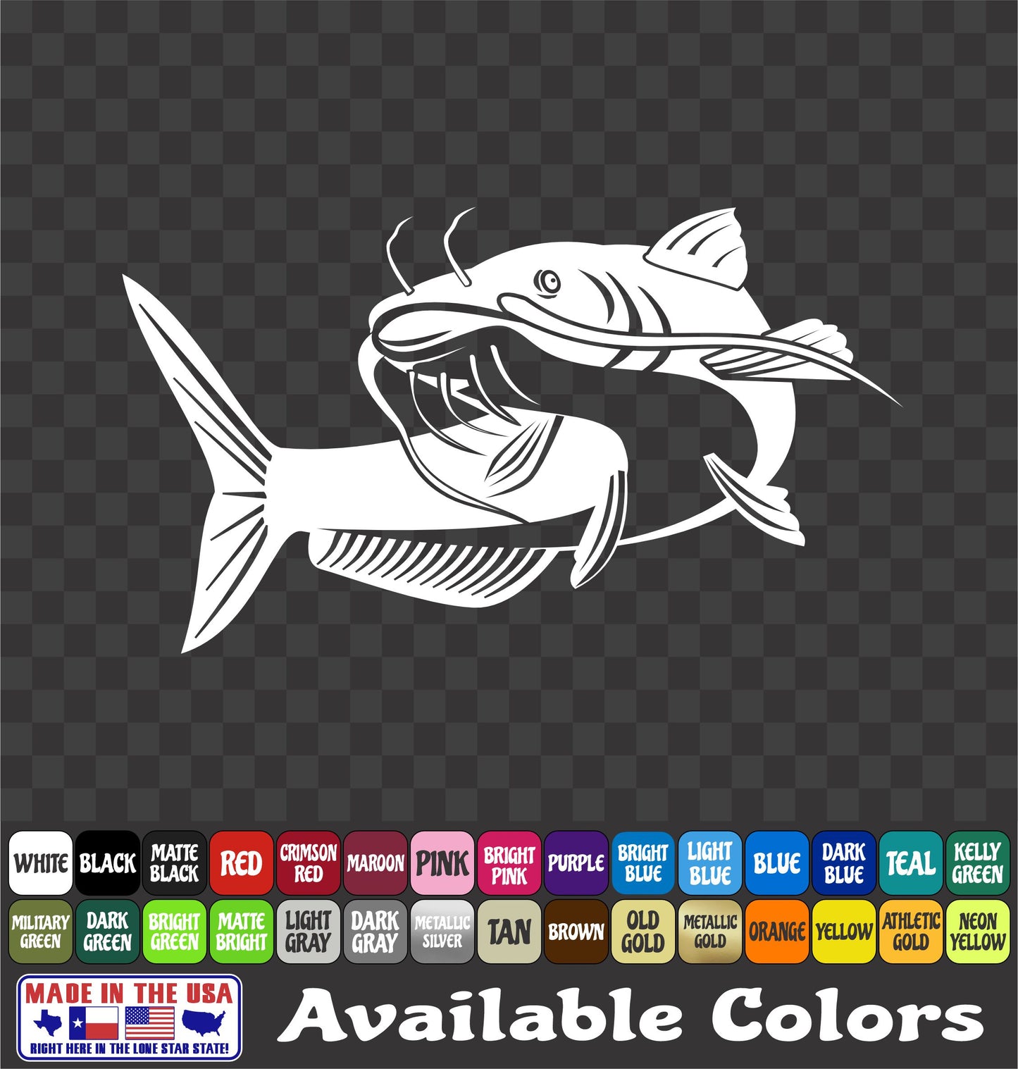 Channel Catfish Vinyl Sticker