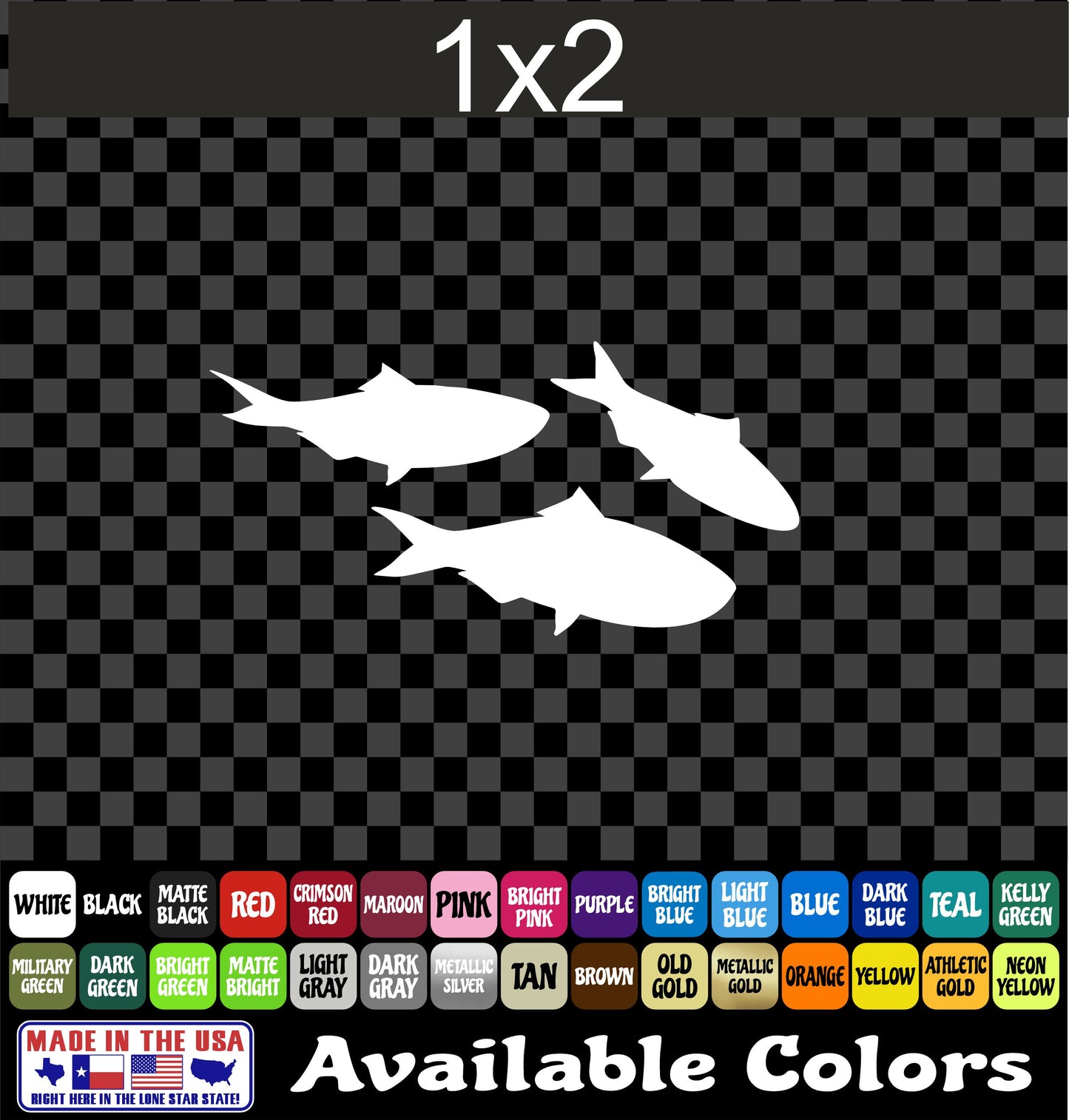 School of Fish Baitfish Vinyl Decal – Shad & Shiners Fishing Sticker