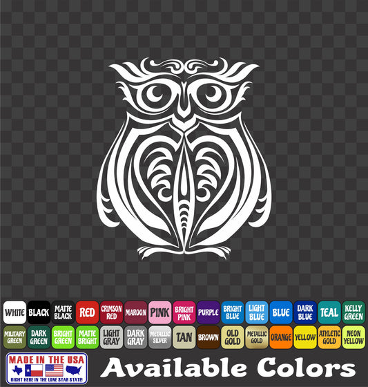 Owl Sticker Vinyl Decal Car Van Truck