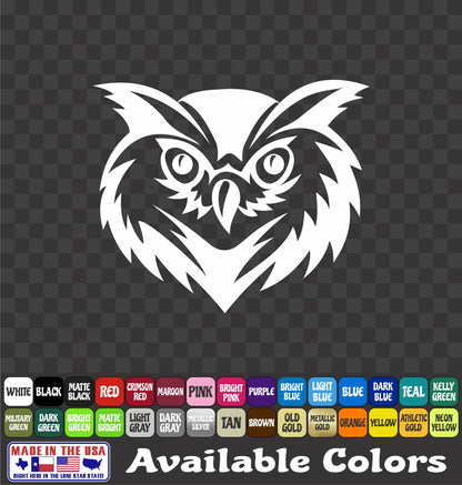 Owl Sticker Vinyl Decal Car Truck Van Window