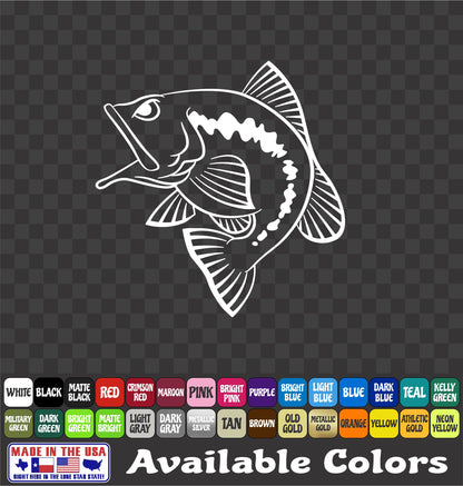 Largemouth BASS Vinyl Sticker
