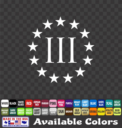 Patriot Vinyl Decal – American Sticker