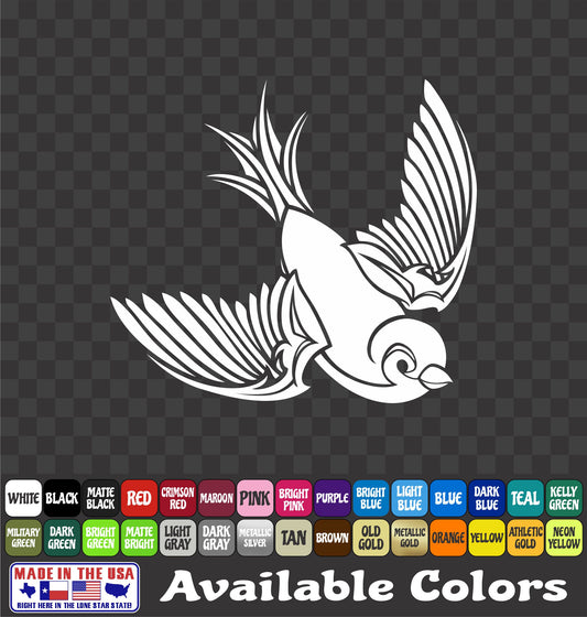 Tree Swallow Sticker Barn Typical Bird Birds Fowl Vinyl Decal Car Truck