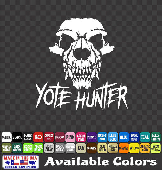 Coyote Skull Sticker – Predator Varmint Hunting Vinyl Decal