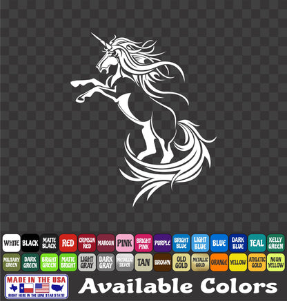 Cute Unicorn Sticker Fantasy Horse Vinyl Decal Car Truck Window