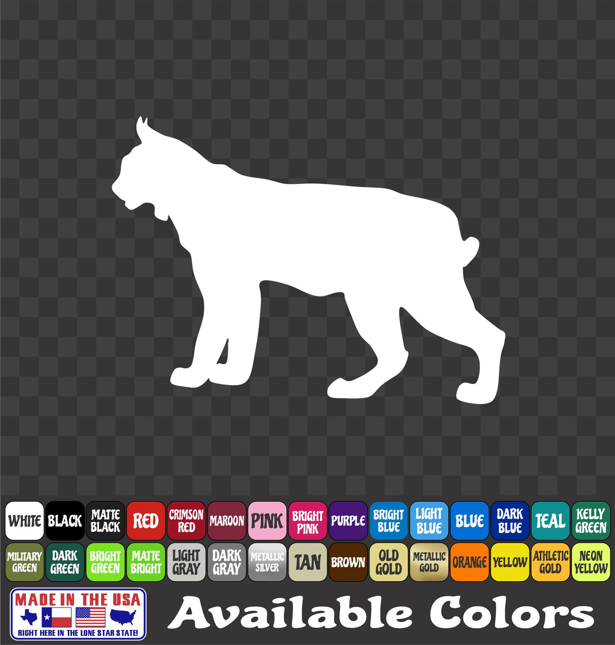 Bobcat Hunter Vinyl Sticker Predator Hunting Decal Truck Car