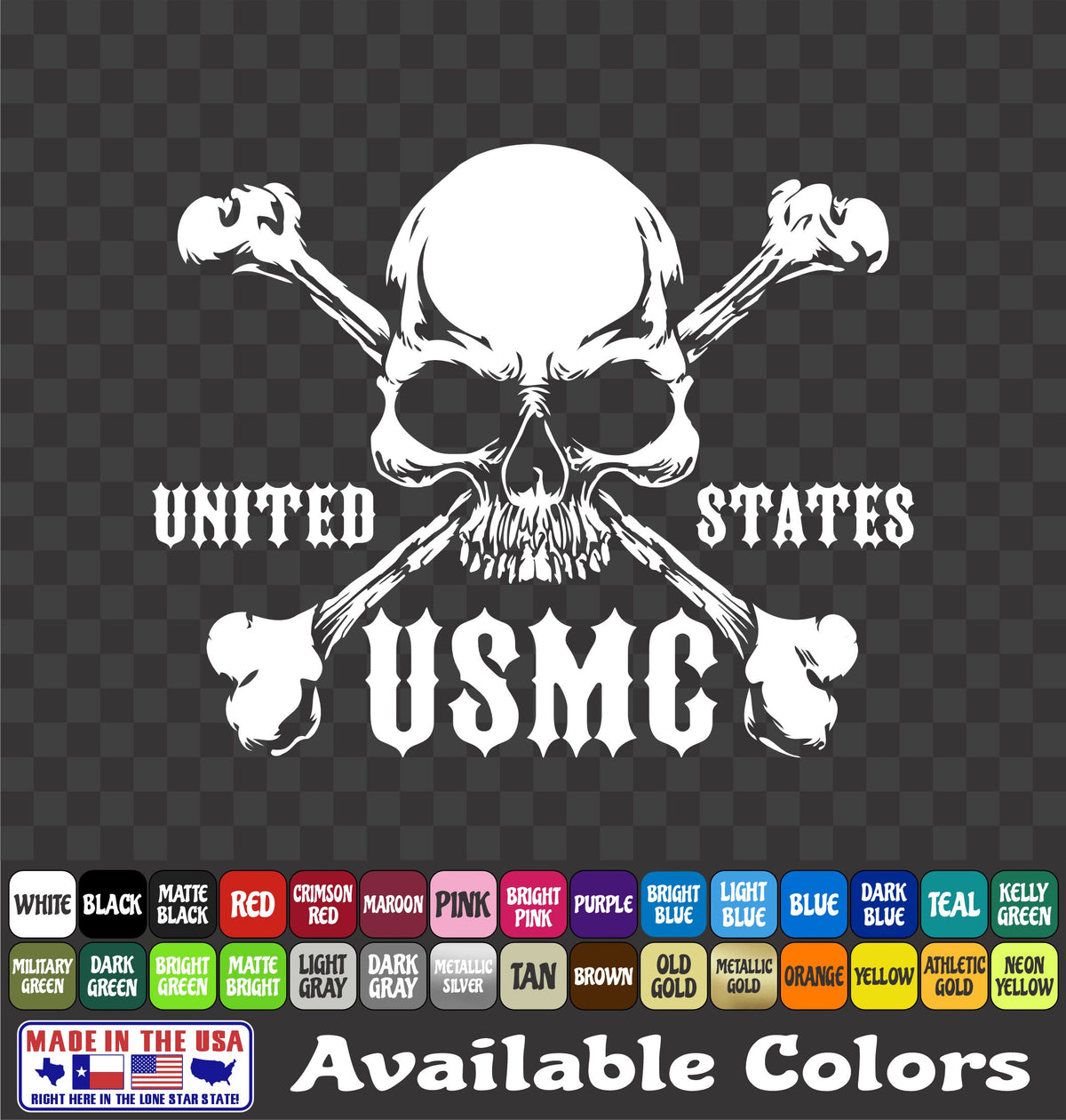 USMC Vinyl Decal