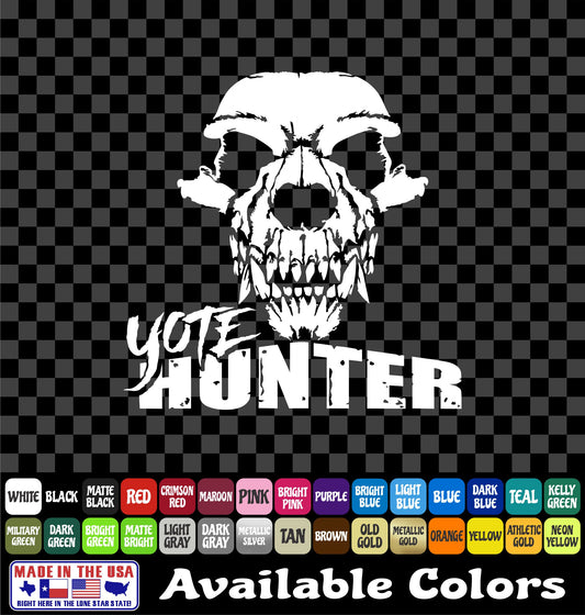 Yote Hunter Coyote Skull Vinyl Decal – Predator K9 Hunting Sticker