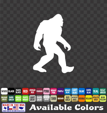 Sasquatch Bigfoot Sticker Vinyl Window Decal Car Truck