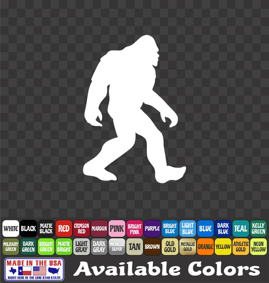 Sasquatch Bigfoot Sticker Vinyl Window Decal Car Truck