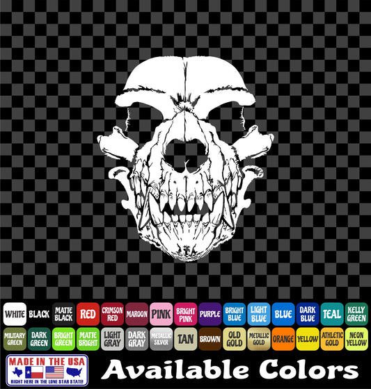 Coyote Skull Sticker – Predator Yote Hunting Vinyl Decal