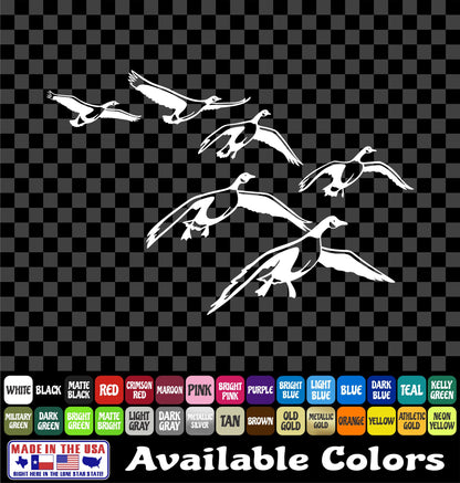 Geese Landing Sticker Goose Flock Waterfowl Hunting Vinyl Car Decal