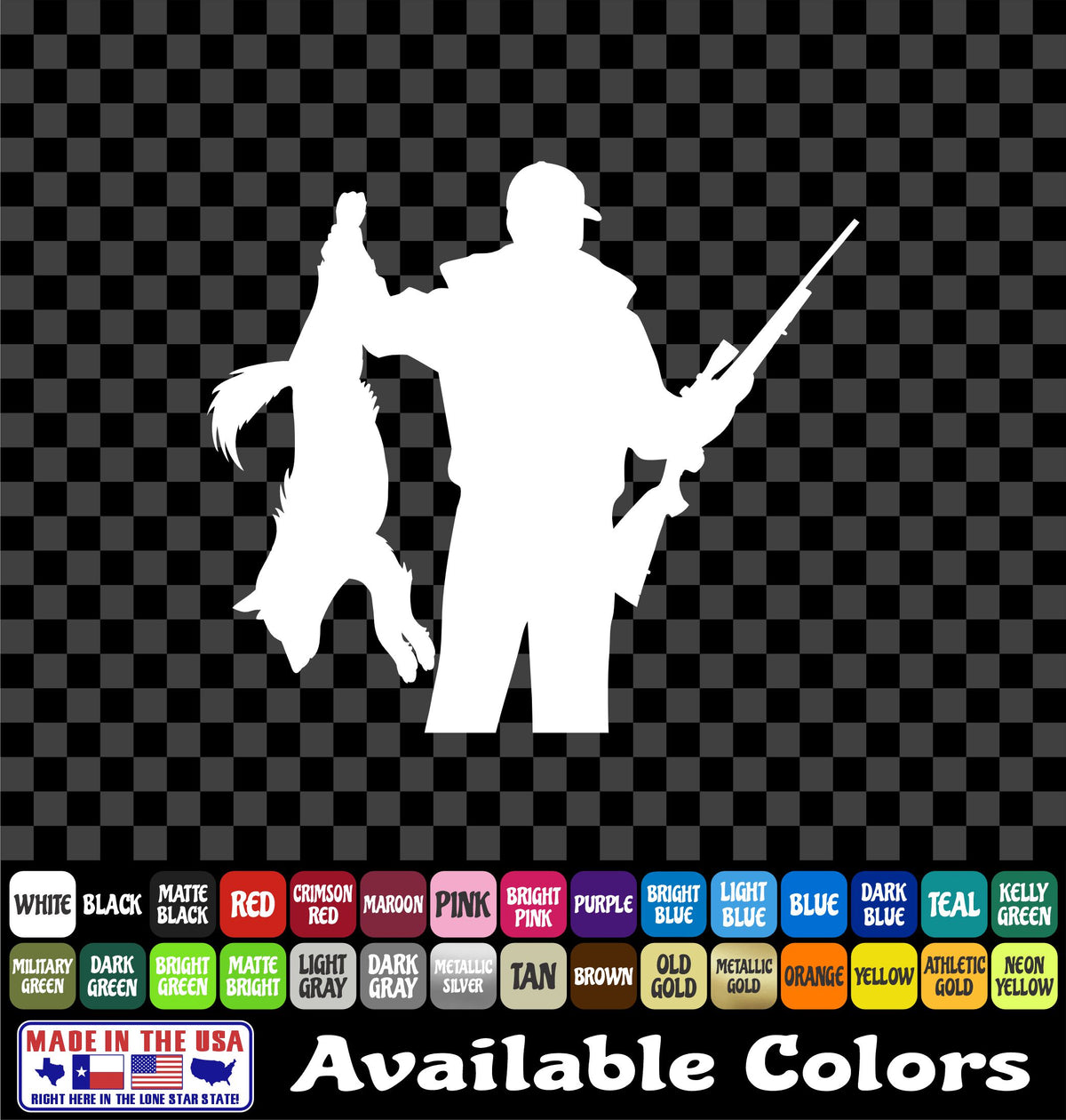 Coyote Hunting Sticker – Predator Varmint Hunter Vinyl Decal