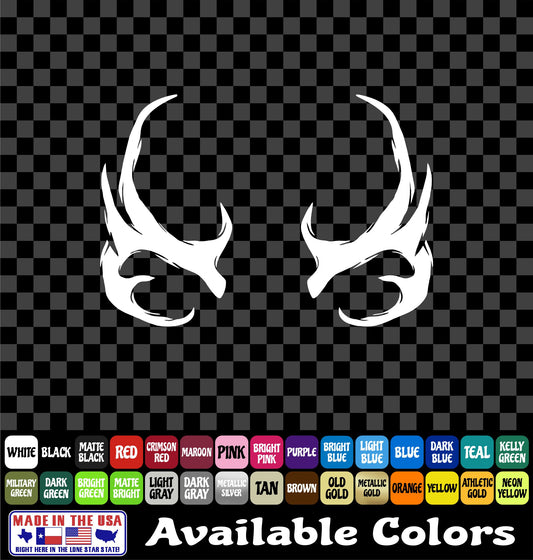 Buck Deer Antlers Sticker – Hunting Season Vinyl Decal