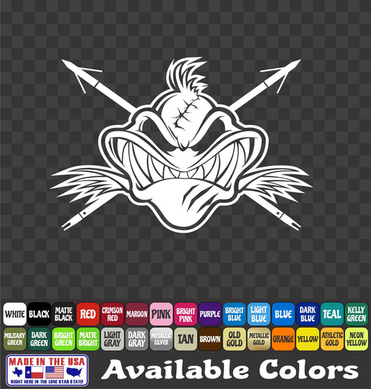 Angry Fish Bowfishing Vinyl Decal
