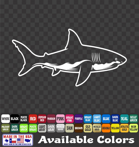 Shark Ocean Sea Life Vinyl Decal - Sticker