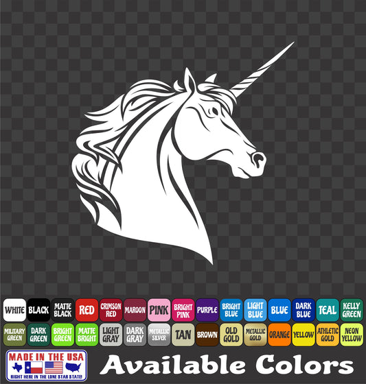 Unicorn Sticker Fantasy Horse Cute Vinyl Car Decal