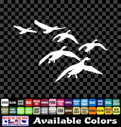 Geese Landing Decal – Goose Flock Waterfowl Hunting Duck