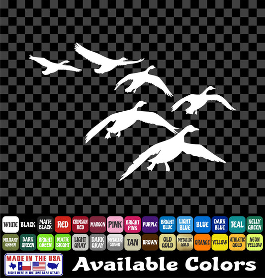 Geese Landing Decal – Goose Flock Waterfowl Hunting Duck