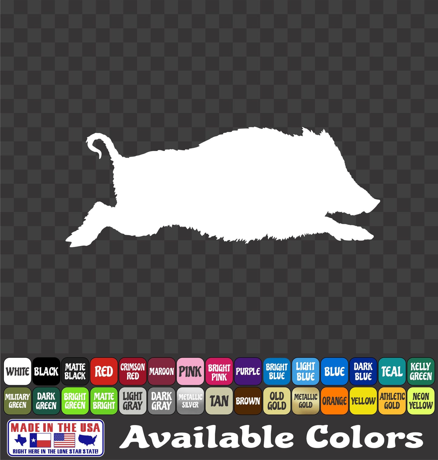 Wild Hog Sticker – Feral Pig Hunting Vinyl Decal