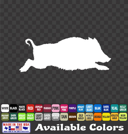 Wild Hog Sticker – Feral Pig Hunting Vinyl Decal