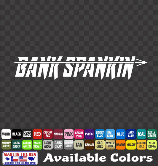 Bank Spanking Bowfishing Vinyl Decal – Carp & Gar Sticker