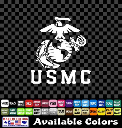 USMC Semper Fi Vinyl Decal – Marine Corps Sticker