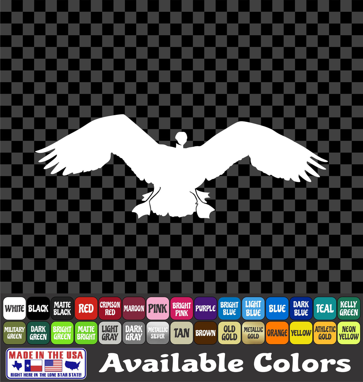 Geese Landing Flying Waterfowl Gamefowl Vinyl Truck Window Decal