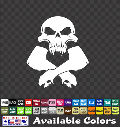 Fishing Jolly Roger Skull Vinyl Decal – Boat Sticker