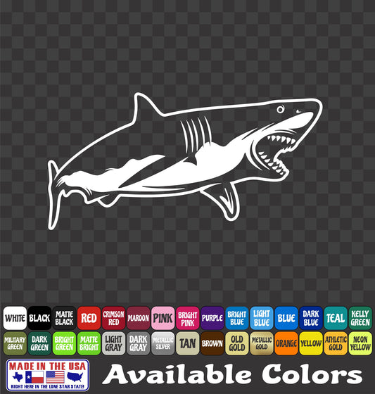 Shark Ocean Sea Life Vinyl Decal - Sticker