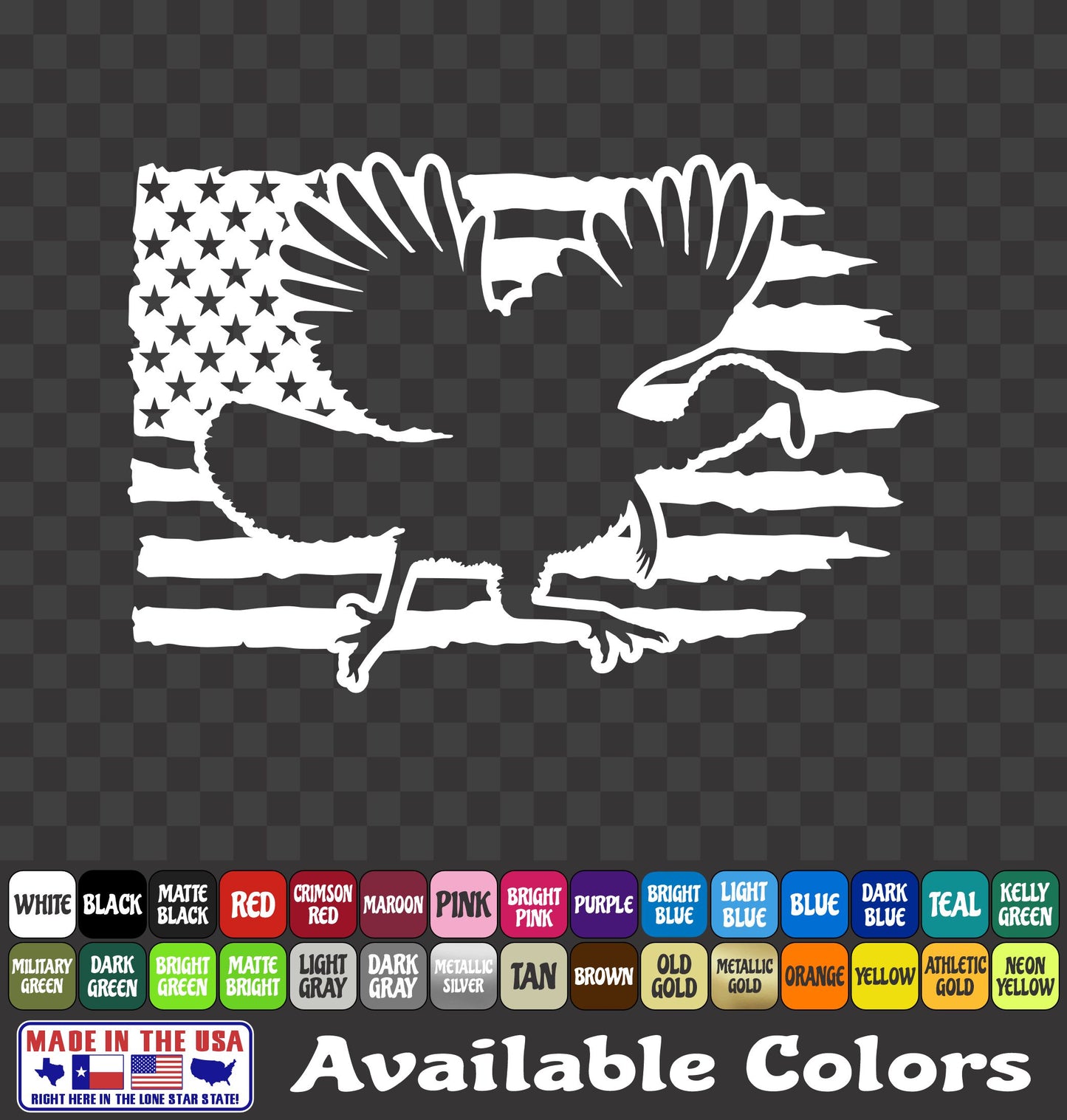 Turkey Flag Vinyl Sticker Hunting Decal Truck Car
