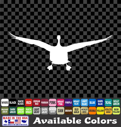 Geese Landing Sticker Flying Waterfowl Goose Vinyl Truck Window Decal