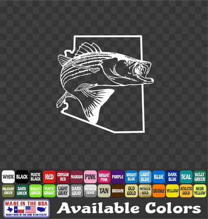 Arizona Striped Bass Vinyl Decal