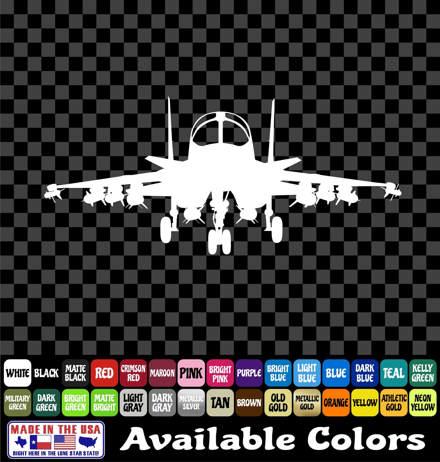 Jet Fighter Sticker – U.S. Air Force Military Aircraft Vinyl Decal