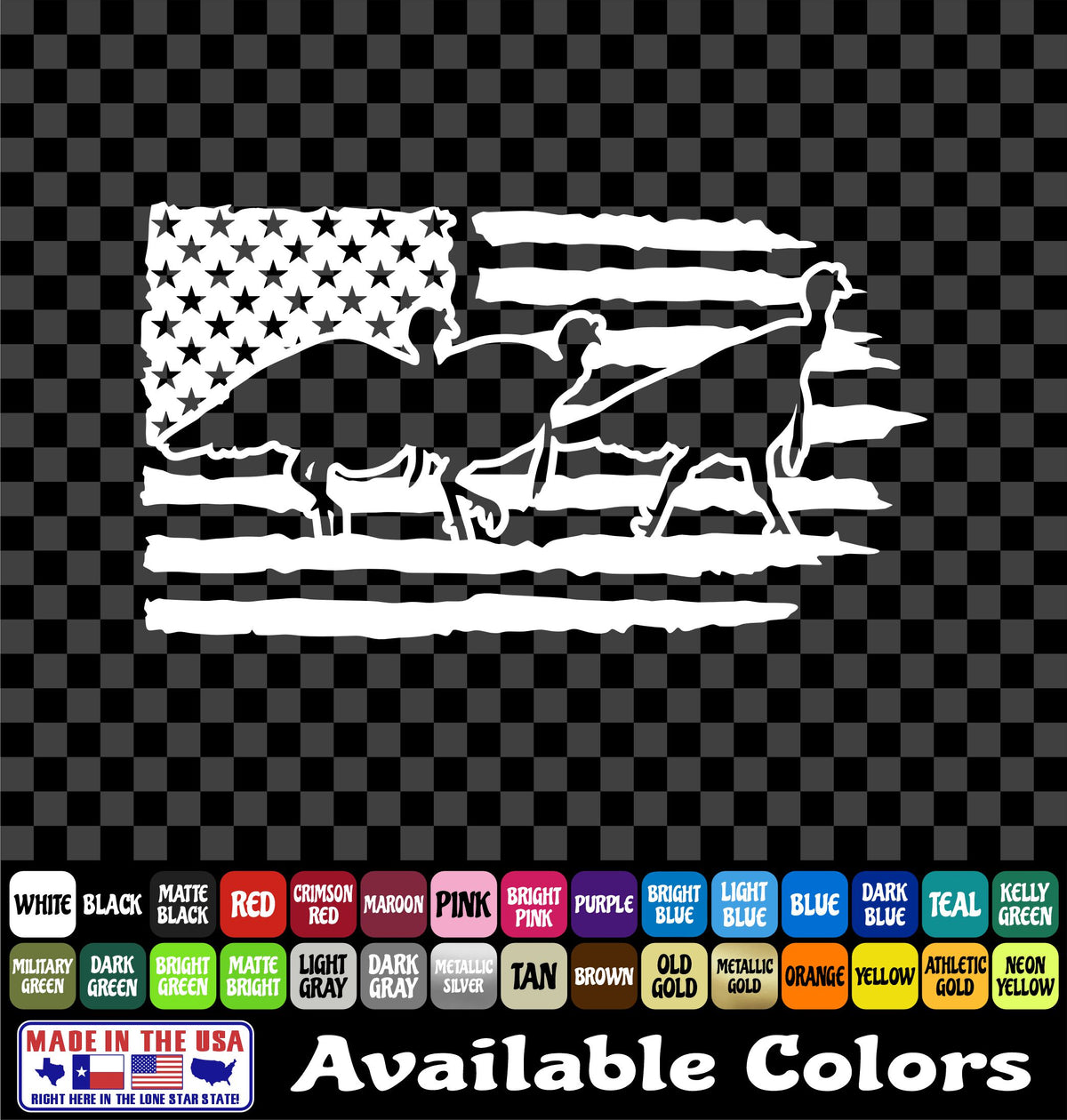 Turkey Flag Sticker – Hunting Vinyl Decal