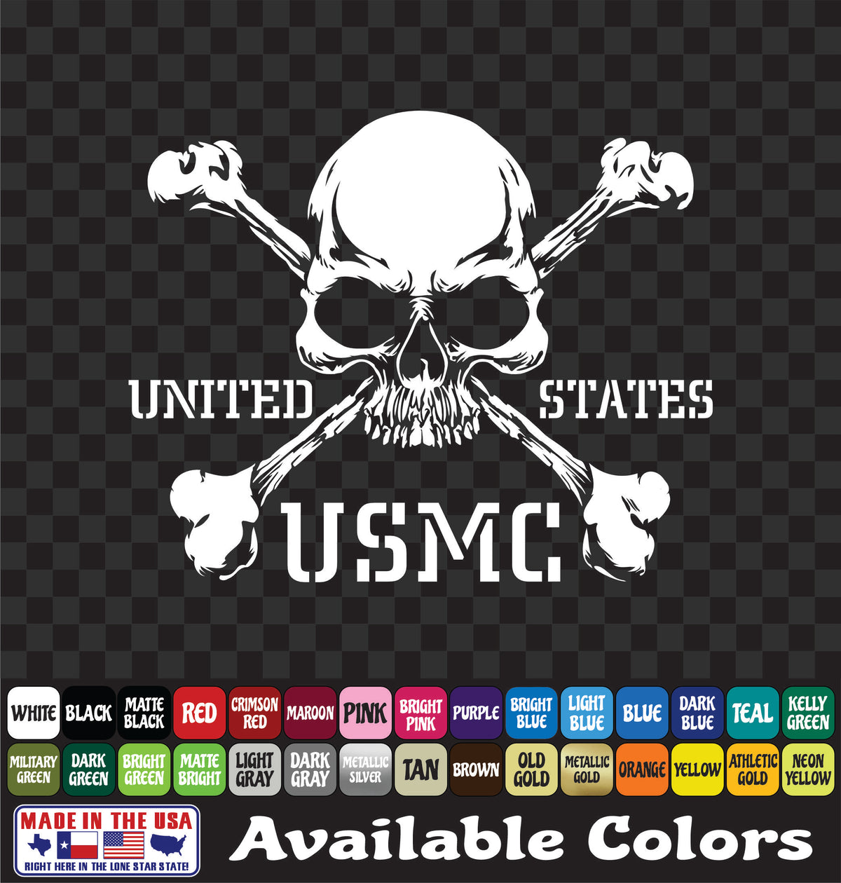 USMC Marine Corps Vinyl Decal – Military Sticker