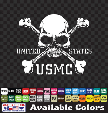 USMC Marine Corps Vinyl Decal – Military Sticker