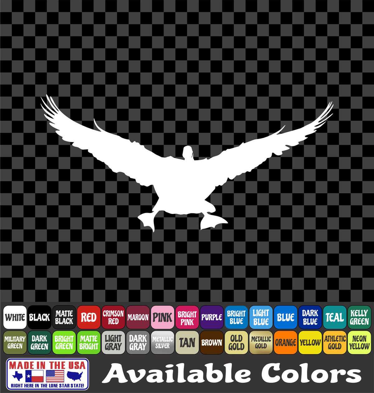 Geese Landing Sticker Flying Waterfowl Goose Vinyl Truck Window Decal