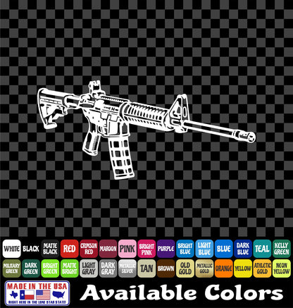 Tactical Airsoft Rifle Sticker – Military Style Vinyl Decal