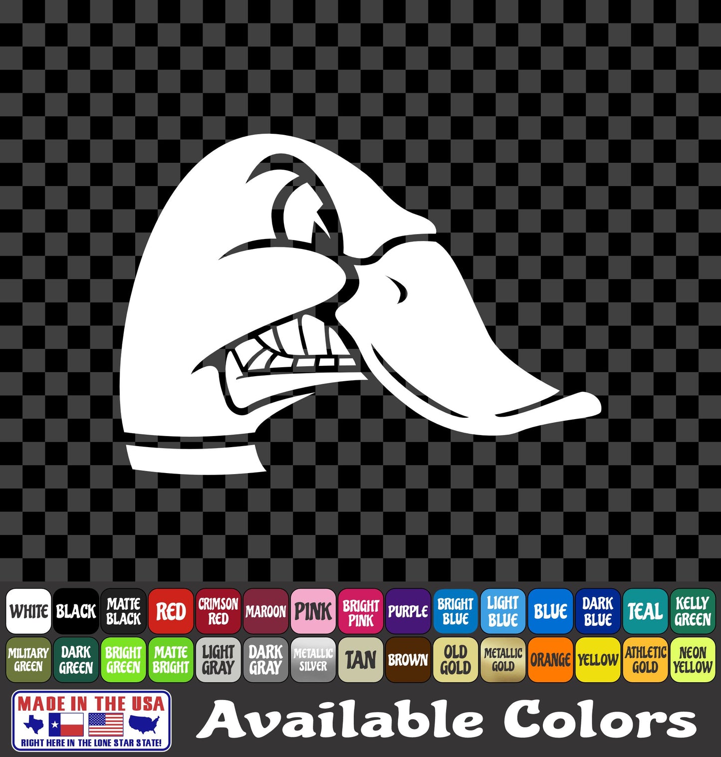 Duck Head Commander Hunter Sticker Vinyl Car Truck Window Decal