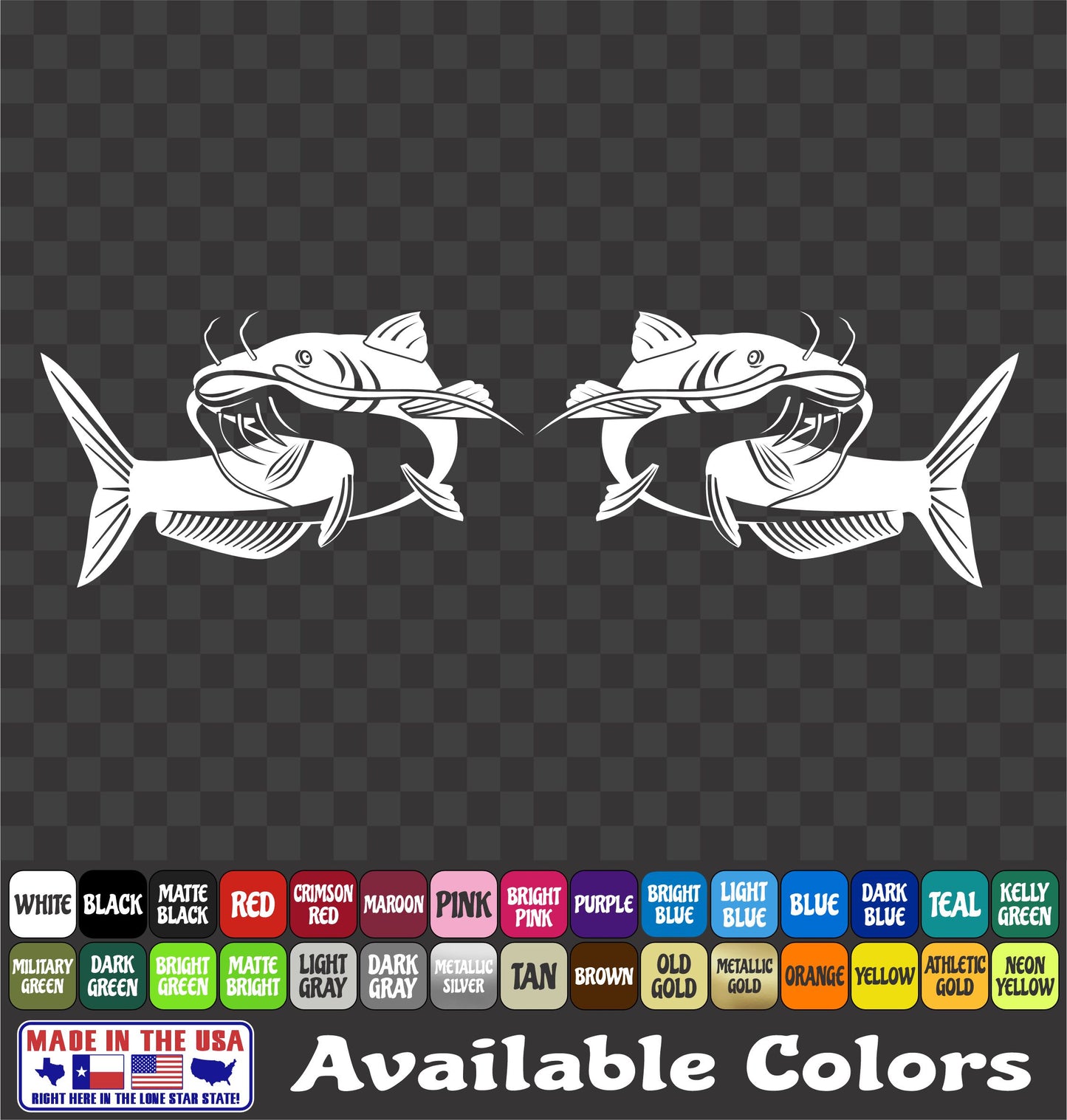 Channel Catfish Vinyl Sticker