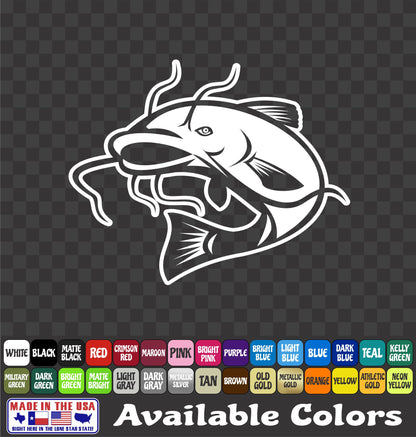 Catfish Noodler Hand Fish Vinyl Decal – Blue Cat & Flathead Fishing