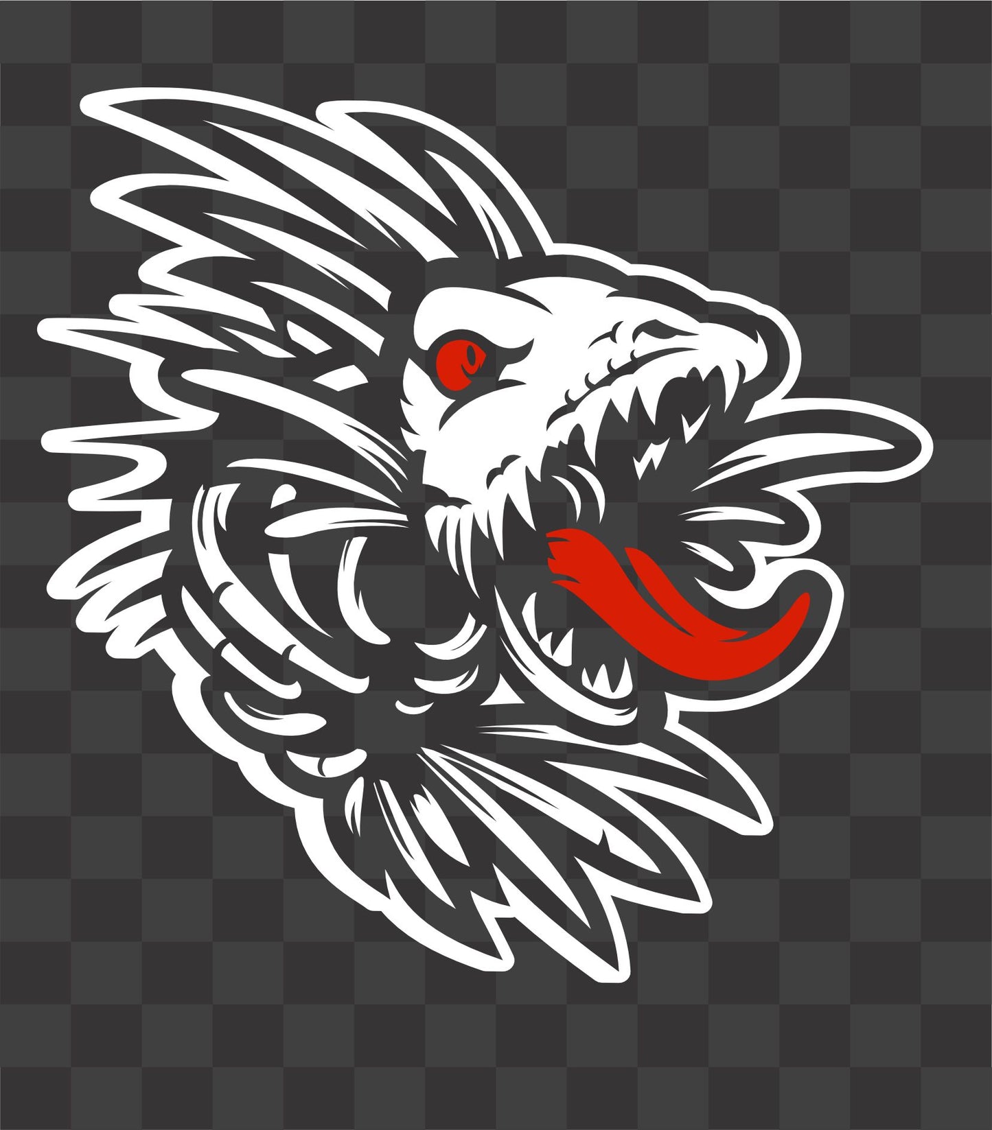 Scary Zombie Fish Skeleton Vinyl Decal – Evil Fishing Skull Sticker (2 color)