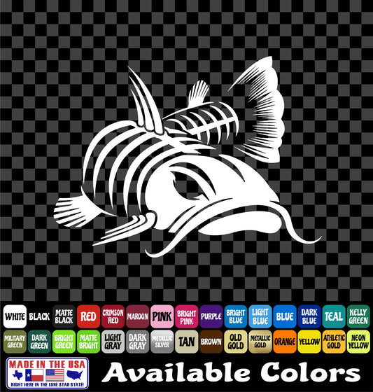 Flathead Catfish River Fishing Vinyl Decal
