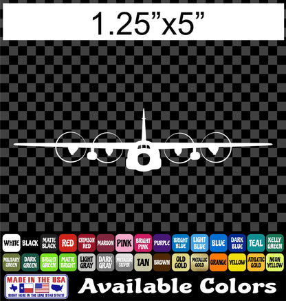 C-130 Airplane Sticker – Air Force Hercules Cargo Plane Military Vinyl Decal